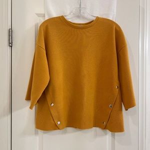 Zara Trafaluc Top 3/4” Sleeve--Size Small